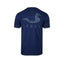 navy blue t-shirt featuring lee dudley style canvasback decoy