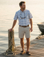 men's lightweight summer button up fishing shirt