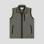 men's softshell gray vest front