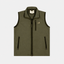 Men's soft shell layering vest green