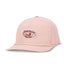 pink rope hat with oyster patch