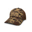 Front view of the Frogskin Camo hat with embroidered DECOY logo patch