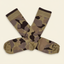 DECOY FrogSkin Camo Socks on cream background