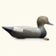 antique gadwall drake decoy urn