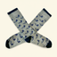 DECOY Logo Socks gray colorway on cream background