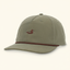 DECOY Logo Rope Hat loden green colorway with duck logo embroidery on cream background