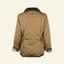 Back view of the Ladies' Easton Quilted Jacket showing yoke logo, adjustable side tabs, and tailored shape