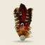 Phoenix Ladies Sporting Hat Feather with Reeve's pheasant, golden pheasant, and Lady Amherst pheasant feathers