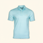 DECOY Beaufort Performance Polo Bird Shoal colorway front view on cream background