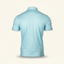 DECOY Beaufort Performance Polo Bird Shoal colorway rear view on cream background