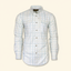 DECOY Outer Banks Sport Shirt blue and yellow plaid colorway front view on cream background