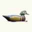 antique wood duck drake decoy urn
