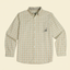 James River Oxford Shirt front view, 100% cotton tattersall button-down with cufflink-ready sleeve cuffs