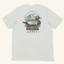 DECOY Redhead Decoy T-Shirt silver colorway rear view with Redhead duck graphic on cream background