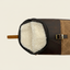 DECOY Wingshooter's Waxed Floating Case side view with antique brass hardware and sherpa fleece lining