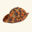 DECOY Blaze Orange Camo Jones Hat on cream background