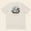DECOY Redhead Decoy T-Shirt heather dust colorway rear view with Redhead duck graphic on cream background