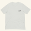 DECOY Redhead Decoy T-Shirt silver colorway front view with DECOY duck logo on cream background