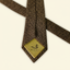 DECOY Herringbone Wool Tweed Necktie detail view showing herringbone weave pattern