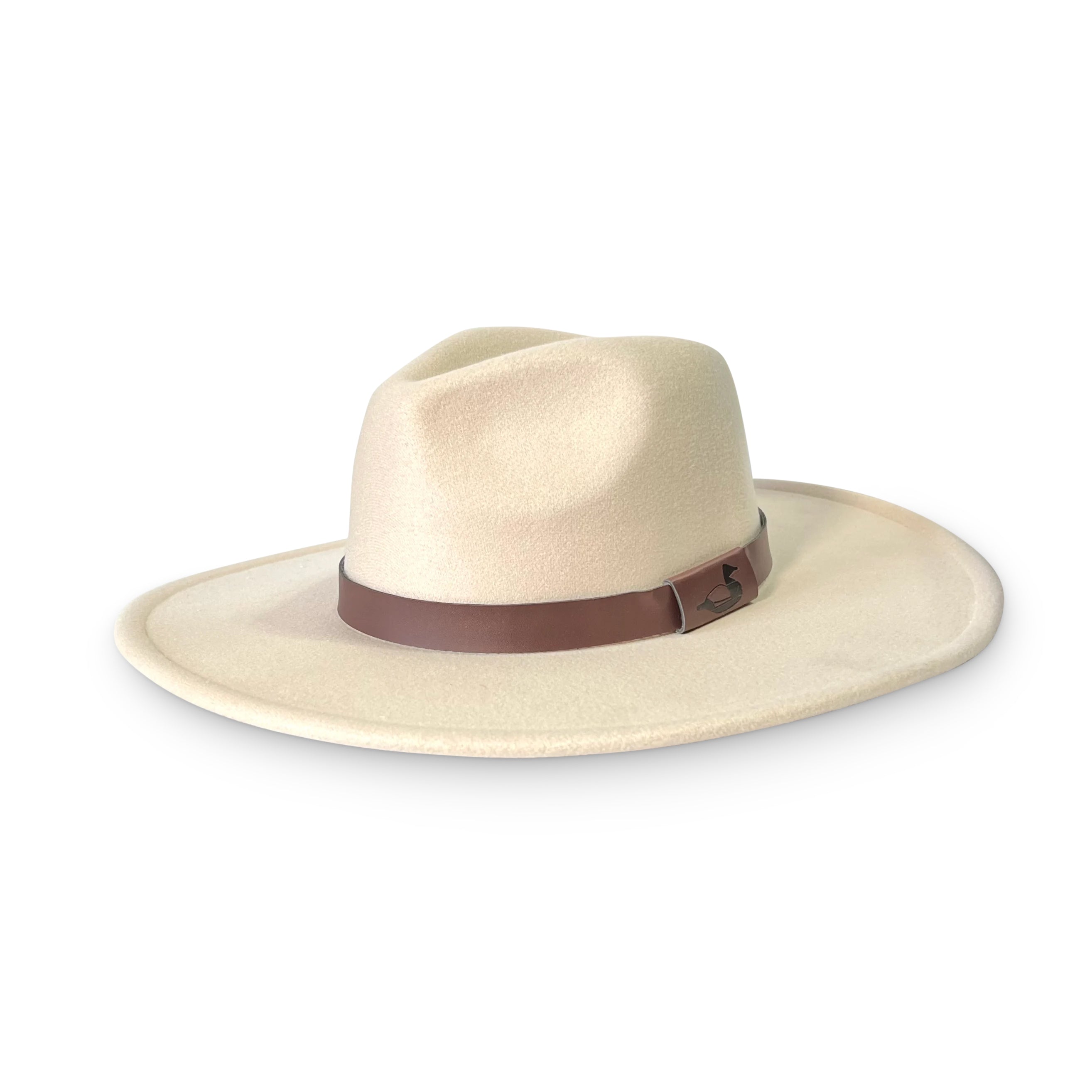 Fedora women’s ivory hat with interchangeable hatbands OSFA Large Brim Fedora, Off-white Fedora Hat, Wide Brim Fedora  main image 3