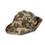 FrogSkin Camo Jones Hat featuring waterproof DWR-treated polyester, fleece-lined ear flaps, and historically correct camo for duck hunting, side angle
