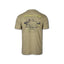 Royal Flush T-shirt with English Setters and pheasants on point, 100% cotton sporting tee in tan