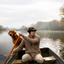 vintage duck hunting cardigan sweater
