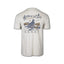 Vintage-style t-shirt with bobwhite quail, bird dog, and "Song of the South" upland hunting artwork by DECOY Apparel